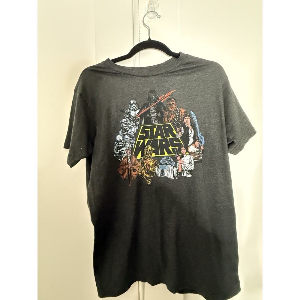Zuni Sportswear Star Wars Men's Gray Graphic Tee Jersey T-Shirt M ZS1002
